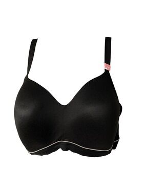 NEW Cacique Modern Lightly Lined Lounge Bra Black Size 48D